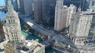 24/7 Downtown Chicago Live Stream | Chill music & Relaxing City View