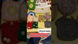 EASY CROCHET PROJECTS .. #crochet #tutorial #handmade #youtubeshorts #shortsfeed #shortsviral
