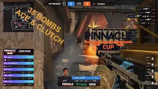 BNTET CARRY! 35 BOMBS! ACE & CLUTCH! EXTREMUM VS TRICKED - PINNACLE CUP 2021 - CSGO BEST CLIP