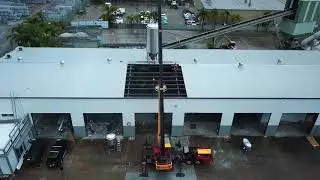 Black Hops 2 Brewery Build Tank Arrival Drone Footage
