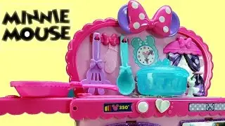 Disney Minnie Mouse Kitchen Playset Review Kids Toys │ Play Doh Food Toys