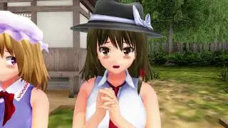 【東方MMD】霊夢と秘封の爆走列車