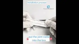 round drop cable protection box #fiberoptics #ftth #dropcable #fibercable #optical #patchcord