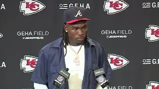 Rashee Rice meets with media following 141-yard performance in Chiefs&rsquo; victory over Colts