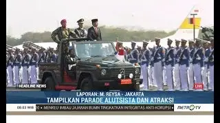 Jokowi Pimpin Upacara HUT ke 74 TNI di Lanud Halim
