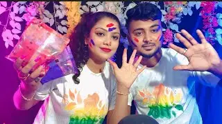 ASMR | Makeup Artist Doing My Holi Festival Makeup | 💄