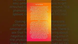 SPIRITUAL SPOUSE (S) #odinalawithng #religionandspirituality #ngozieuniceversatile