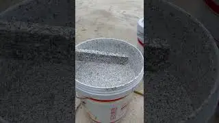 Mix before spray granite paint #stonelaminates #paintcolor #sandstone