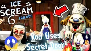 ROD Uses SECRET Door To Enter In GAINT KITCHEN In Ice Scream 6! | Ice Scream 6 New Secret