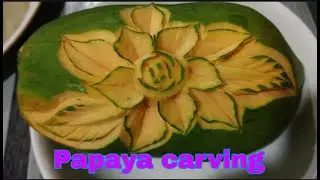 Ukiran Buah Betik // Papaya carving