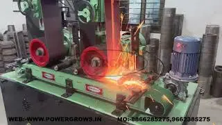 150mm POWERGROW MAKE AUTOMATIC DOUBLE HEAD CONVEYOR BASED BELT GRINDER