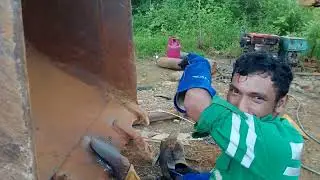 fix broken teeth on huge excavator buckets | how to renew broken bucket restoration
