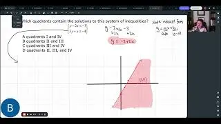 Which Quadrants Contain the Solutions to a System of Inequalities?