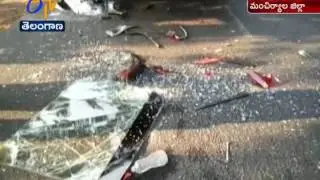 Road accident in Mancherial: 2 injured
