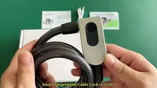 GQ10F Smart Fingerprint Cable Lock, Smart Bike Lock, IoT Smart Lock, TUYA smart lock @smartlock