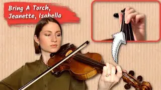 Bring A Torch, Jeanette, Isabella // Easy Holiday Violin Tutorial