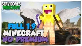 SERVIDOR FULL MINECRAFT 1.9 NO PREMIUM + PROBANDO EL PVP! | Lucky Island, Clash of Clans, etc