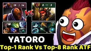 YATORO [Anti Mage] TOP-1 Rank AM Carry VS TOP-8 Rank ATF Offlane 7.37e Dota2 #dota2#YATORO#AntiMage