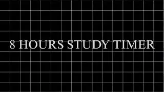 Eight hours dark aesthetic timer  -  8 hours study timer