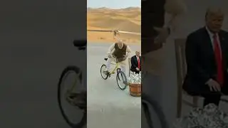Modi Flies on a Cycle While Trump Watches 😂 | AI Generated #Shorts #Funny