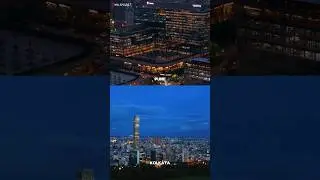 Pune🇮🇳 vs Kolkata🇮🇳 | West Bengal & Maharashtra Cities Skyscrapers View #shorts #kolkata #pune