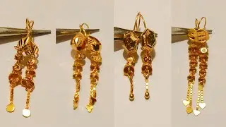 Light weight Katiya sui dhaaga design with price|| simple earring design|| very strong earring desig