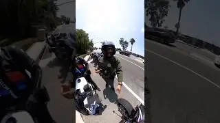 California Cop LOSES IT Over Loud Exhaust 😳| @21s1krr on IG #motorcycle #cop #police