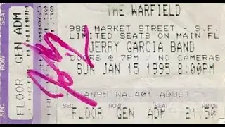 Jerry Garcia Band - 1/15/95 - Warfield Theater - San Francisco, CA - aud