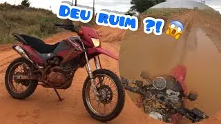 BROS 150 É BOA PARA TRILHA ?? / Cai no BARRO com ela