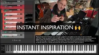 Osmose, Polyphonic voice splitting, playing strings and piano, in Reaper
