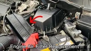 How to Remove and Install Engine Air Filter For Honda Car | HONDA CITY GM6 T9A-JAZZ GK T5A - BRV TSA