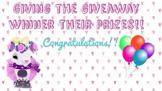 Giving giveaway winner their prizes!! Pink Clouds AJ