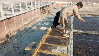 Shed#2 Steel Fixing Work for Rcc Slab|| Concrete Poring Slab 