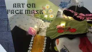 #Art on face Mask#diy  mask painting ideas#Hand painted masks#Craft