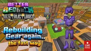 Better on Bedrock:  Building Ultimate Gear Pt2– Vertical #minecraft #betteronbedrock