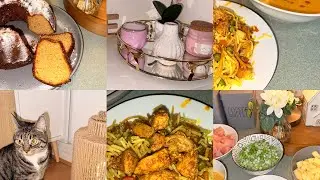 A cozy winter day |🌳,Baking anise cake | 🍰 & Cooking Iraqi Chicken Biriani 🍗 