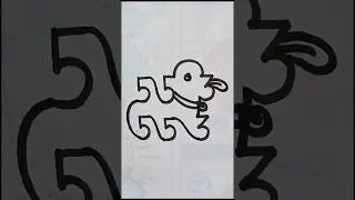 How to draw Dog With 553 Number In Dust | AP Drawing #art #shorts #viralvideo