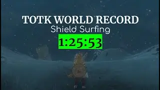 Legend of Zelda: Tears of the Kingdom Shield Surfing WORLD RECORD [1:25:53] (NON Zonai)