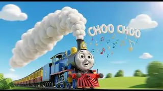 The Train on the Track Goes Choo, Choo, Choo | Fun Vehicle Sound Rhyme for Kids | Nursery Rhymes