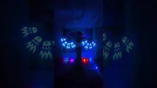 LED Fans &ndash; are one of the most mesmerizing props  #flowarts #ledlights  #fans
