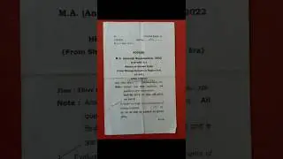 ma 1st year history 3rd Paper (code G-240) 2022 pvt #ccsu #exam #meerut #ytshorts