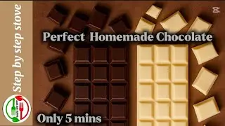 Homemade Chocolate Recipe🔥/ Quick and Easy Homemade Chocolate Bars:Milk and Dark Chocolate Recipes