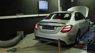 Mercedes Benz C300 W205 Saloon w/ ARMYTRIX Downpipe & Flap Exhaust - Dyno Sound!