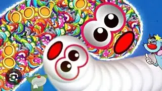 Worms zone ll10 kill snake 🐍lleating 9 snake food top 5 rank ll @Rohitkr6401ll#viralvideo #gaming hi