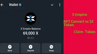 X Empire NFT Convert to $X Token And Withdraw Bybit Bitget Gate.io or Tonkeeper