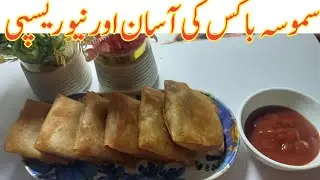 Potato Box Samosa Recipe | Crispy Potato Samosa Recipe | Easy snacks recipes 