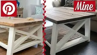 AX FARMHOUSE COFFEE TABLE BUILD | PINTEREST VS REALITY