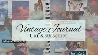 ASMR Vintage journal with me | Cloud theme ☁| Sunlight 🌞