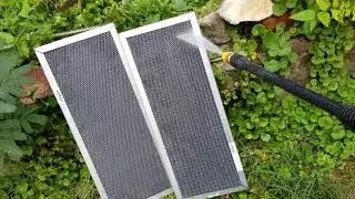 pressure washing reusable air filters