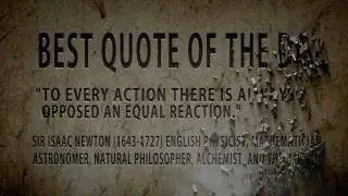 Isaac Newton .Best quote of the Day :